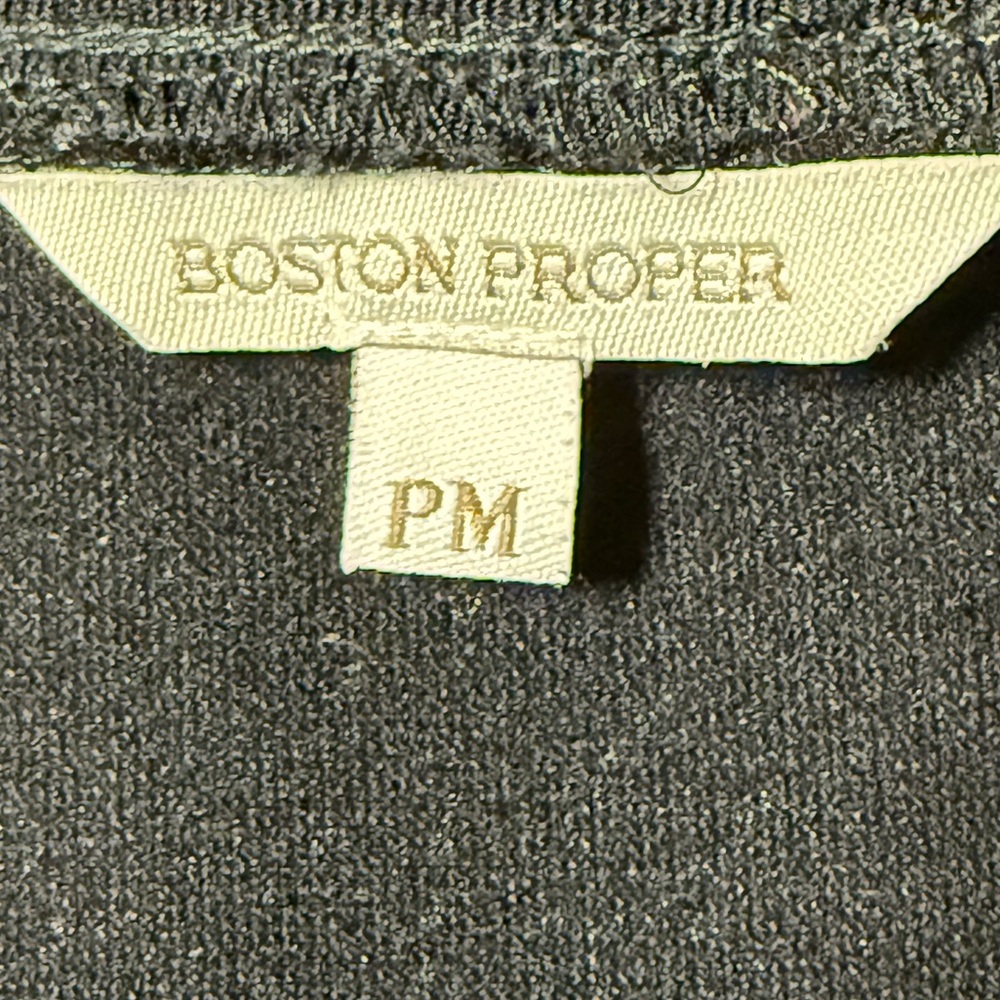 Boston Proper Black Sleeveless Little Black Dress Size PM - Picture 2 of 9